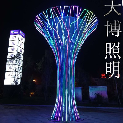 生命之樹不銹鋼大型景觀燈廣場小區(qū)裝飾藝術(shù)造型景觀燈廠家批發(fā)
