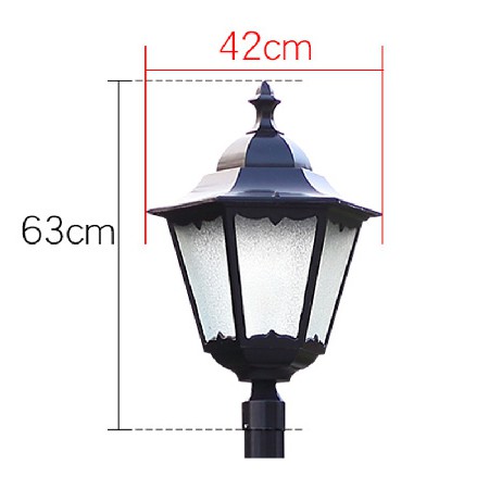 LED庭院燈歐式壓鑄鋁花邊直六角小區景觀燈廣場別墅照明燈具廠家