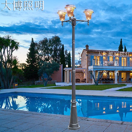 LED景觀燈壓鑄鋁歐式太陽能庭院燈光伏戶外園林廣場裝飾廠家批發