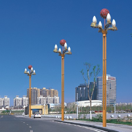 LED玉蘭燈裝飾山茶花造型大型戶外道路照明景觀玉蘭路燈廠家批發(fā)