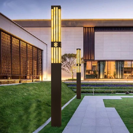 新中式壁燈戶(hù)外防水景觀燈鋁制小區(qū)別墅庭院亮化LED墻壁燈批發(fā)